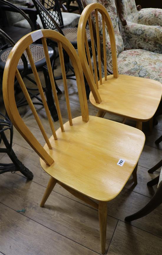 A pair of Ercol Windsor chairs